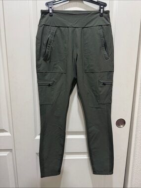 Athleta Headlands Hybrid Cargo Pants Women’s 8 Olive Green Hiking